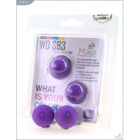 Металлические шарики Wicked с фиолетовым силиконовым покрытием
